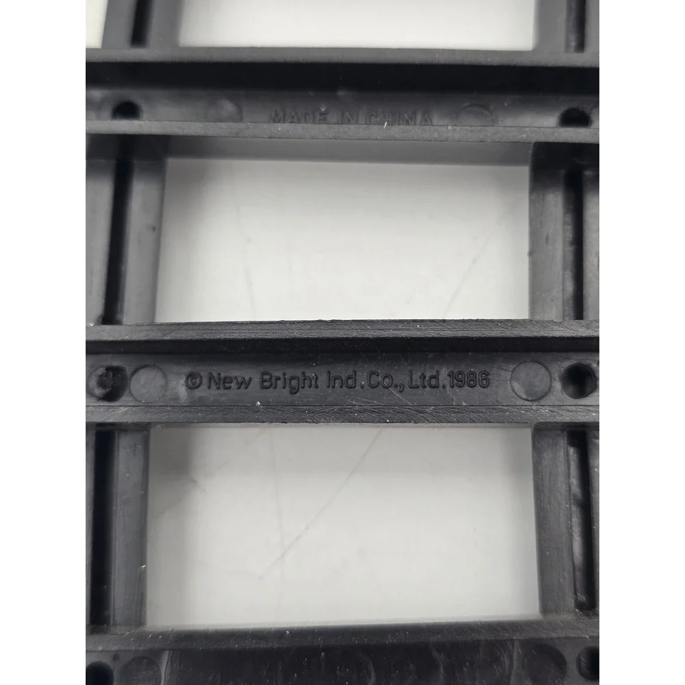 New Bright 1986 Vintage Curved Train Track‎ Lot of 9 Black Plastic G Scale